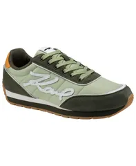 カール ラガーフェルド メンズ シューズ スニーカー レース KARLAGERFELD PARIS Mens LaceUp Low Profile Sneakers GREEN グリーンのサムネイル