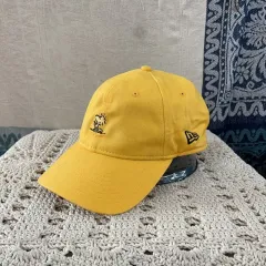 F NEW ERA x SNOOPY ピーナッツ ロゴ イェロー ベースボールキャップ 帽子のサムネイル