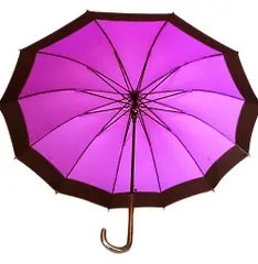 晴雨兼用12本骨傘　桜うさぎ　紫　撥水加工 UVコート加工 グラスファイバー使用 ジャンプ式 蛇の目風のサムネイル