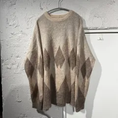 DAIRIKU ダイリク 22AW Argyle Mohair Pullover Knit ニット セーター ブラウン系 size:L 【表参道B06】のサムネイル