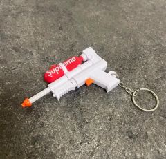 オフホワイト ラバー インダストリアル キーチェーン キーホルダー