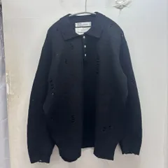 DAIRIKU ダイリク 23AW Pulling Damage Tite Polo Knit ニットトップス 23AWK-6 ブラック size:L【中目黒B06】のサムネイル