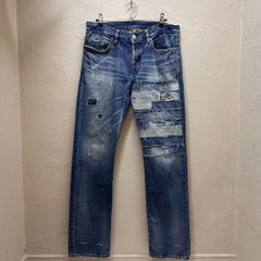 ヒステリックグラマー ロゴペイントダメージスタッズセルビッチデニム