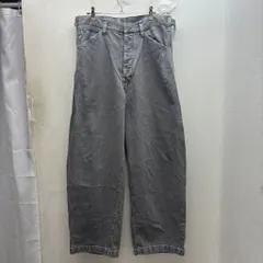 LEMAIRE ルメール MAXI WORKWEAR PANTS デニムパンツ 52654 グレー size:50【中目黒B05】のサムネイル