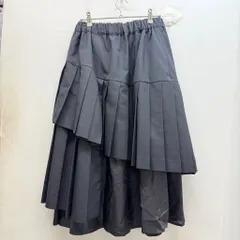 noir kei ninomiya ノワールケイニノミヤ 26SS Wool Polyester Gabardine Skirt アシンメトリースカート 3Q-S009 ブラック size:XS 【中目黒B05】のサムネイル