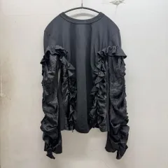 noir kei ninomiya ノワールケイニノミヤ 25AW Panel Sleeve Cutsew 袖フリルカットソー 3P-T015 ブラック size:S 【中目黒B05】のサムネイル