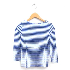ドレステリア DRESSTERIOR バスクシャツ カットソー Tシャツ ボーダー ボートネック 七分袖 ホワイト ブルー 白 青 /TTのサムネイル