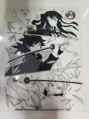 鬼滅の刃 原画展 岡山 デザインアートボード 甘露寺蜜璃と伊黒小芭内