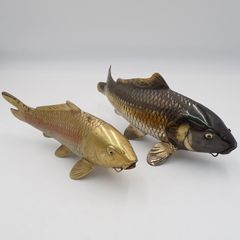 囲炉裏 アンティーク オブジェ 木製魚型木魚 ロープ付き古民具 吊り