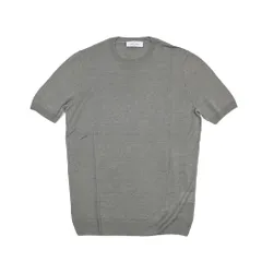 GRAN SASSO グランサッソ / ニットTシャツ サマーセーター クルーネック ハイゲージ 半袖 春夏 メンズ リネン 100% 9色展開 グレー イタリア製 440331のサムネイル