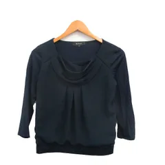 リフレクト Reflect カットソー Tシャツ 七分袖 シフォン シンプル 9 ネイビー 紺 /KT34のサムネイル