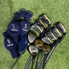 MIZUNO ミズノ VANGUARD SZ アイアンセット PRO KENNEX COMP ドライバー フェアウェイウッド ZOID 26° ユーティリティ ゴルフクラブ11本セット ヘッドカバー4個付き フレックスR ブラック ゴールド グレーのサムネイル
