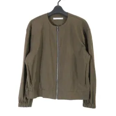 theory luxe セオリーリュクス 23SS Crisp Linen Dite リネンレーヨンノーカラーブルゾン / ジャケット 38 03-3104122のサムネイル