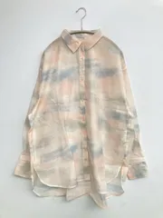 LOWRYS FARM ローリーズファーム シャツ/ブラウス 2 ピンク その他総柄 ロング丈 長袖 レギュラーカラー レディース