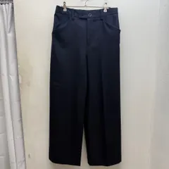 SUNSEA サンシー 22AW N.M THICKENED w/耳 STRAIGHT PANTS ストレートパンツ スラックス 22A41 ネイビー size:2 【中目黒B02】のサムネイル
