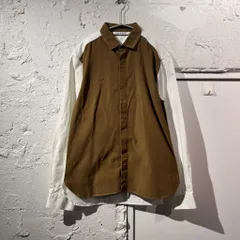 Neil Barrett ニールバレット Paneled Corduroy Shirt コーデュロイシャツ ライトブラン size:38【表参道B02】のサムネイル