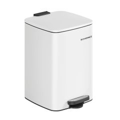 SONGMICS ゴミ箱 2段式3分別 縦型 合計60L ペダル式ダストボックス