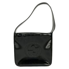 ✨美品✨GUCCI GG ショルダーバッグ2way パテントレザーブラック ロゴ