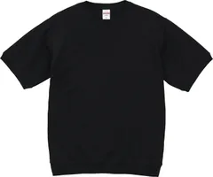 ユナイテッドアスレ UnitedAthle 8.2 オンス ショートスリーブ スウェット 裏パイル   519801 2 ブラックのサムネイル