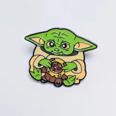 送料無料！ ★ピンズ PINS★ピンバッジ 【 Star Wars / スターウォーズ / マンダロリアン・アンド・グローグー 】ディン グローグー / ザ チャイルド / ベビーヨーダ〚アメリカン雑貨 アメトイ〛のサムネイル