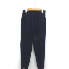 ボールジー BALLSEY トゥモローランド テーパード センタープレス パンツ ロング 薄手 腰ひも 34 ネイビー 紺 /TTのサムネイル