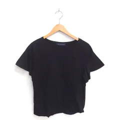 ガリャルダガランテ GALLARDAGALANTE NAVY カットソー Tシャツ ボートネック フリル袖 半袖 F 黒 ブラック /TTのサムネイル