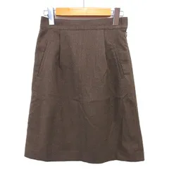 アーバンリサーチ サニーレーベル URBAN RESEARCH Sonny Label フレア スカート ミニ タック ゆったり サイドジップ 無地 Ｆ 茶 ブラウン /NT11のサムネイル