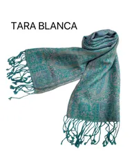 高級 TARA BLANCA ターラブランカ ペイズリー柄 ストール ショールのサムネイル