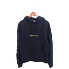 ニューバランス NEW BALANCE 国内正規品 パーカー フーディー 裏起毛 ロゴプリント プルオーバー 長袖 M 黒 ブラック /TTのサムネイル