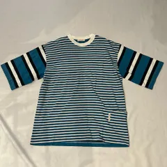 MARNI マル二 22SS Border T-Shirt 半袖TシャツHUMU0229Q1 ブルー系 ボーダー size:48【代官山A07】のサムネイル
