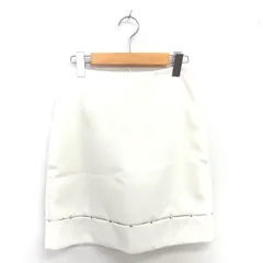 エポカ EPOCA 台形 スカート バックジップ ひざ丈 スタッズ装飾 40 アイボリー /TTのサムネイル
