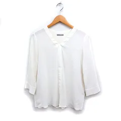 セオリーリュクス theory luxe ブラウス 7分袖 Vネック 無地 38 オフホワイト 白 /FT36のサムネイル