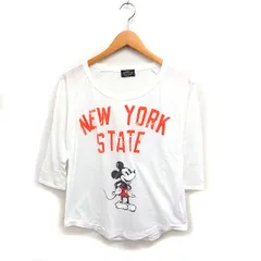 ジャーナルスタンダード JOURNAL STANDARD × ディズニー Disney ミッキーマウス プリント Tシャツ カットソー 7分袖 ホワイト 白 /FT20のサムネイル