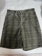 Stussy Big OL Short Canvas Plaid Brown - メルカリ