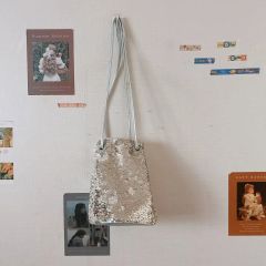 激レア美品】VAGRIE ハンドバッグ シルバー箔 レザー×ナイロン - メルカリ