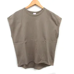 イエナ IENA フレンチスリーブ カットソー Tシャツ 丸首 無地 コットン 綿 ベージュ /FT43のサムネイル