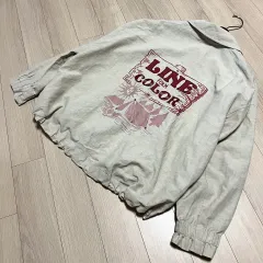 22年 ベネトン シャカシャカ素材 バッグ 刺繍 キュービック シャーリング アウター リネン レーヨン ベージュ フリル袖 シャツジャケットのサムネイル