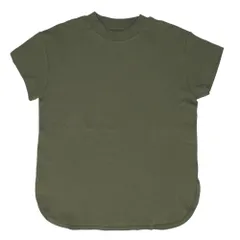 ☆ カーキ ☆ mitis モックネックTシャツ mitis Tシャツ ミティス モックネックTシャツ カットソー 前後差 プルオーバー レディース 半袖 夏 春夏 春秋 モックネック シンプル カジュアル インド綿 おしゃれ 女性 大人 オシャレ かわいいのサムネイル