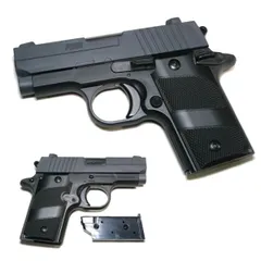 P238 ブラック SIG SAUER P238 Micro Compact HOP-UPエアガン (10歳以上) ハイランクエアーコッキング クラウンモデルのサムネイル