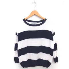 ドゥーズィエムクラス DEUXIEME CLASSE カットソー Tシャツ ボーダー ワッフル生地 ボートネック 長袖 ネイビー アイボリー 紺 /TTのサムネイル