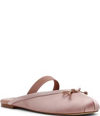 스티브 마덴 레이디스 슈즈 펌프스 Steve Madden Cutesy Bow Detail Ballet Mules Blush 브러쉬
