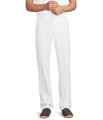 무라노 맨즈 하의 캐주얼 팬츠 슬림 피트 Murano Wardrobessentials Alex Slim Fit Flat Front Chino Pants White 하와