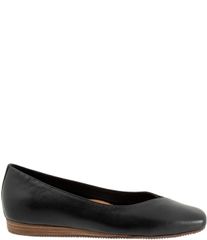 소프트 워크 여성 신발 샌들 미니 스웨이드 가죽 SoftWalk Vina Leather and Suede Mini Wedge Slip On Pumps Black 부