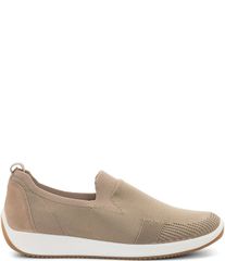 아라 여성 신발 운동화 니트 ara Leena Woven Stretch Knit Slip On Sneakersand 모래