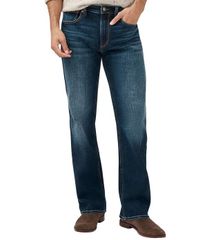 실버 청바지 맨즈 하의 데님 팬츠 릴렉스 피트 스트레이트 Silver Jeans Co Zac Relaxed Fit Straight Leg Mid Flex Jean