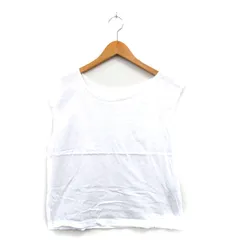 ケービーエフプラス KBF＋ アーバンリサーチ カットソー Tシャツ ノースリーブ コットン シンプル 1 ホワイト 白 /KT21のサムネイル