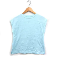 センスオブプレイス バイ アーバンリサーチ Sense of Place by Urban Research フレンチスリーブ カットソー Tシャツ 丸首 無地 コットン 綿 One ライトブルー /FT18のサムネイル