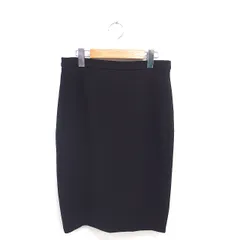 エスカーダ ESCADA タイト スカート 膝下丈 ウール 厚手 無地 シンプル 38 黒 ブラック /TTのサムネイル
