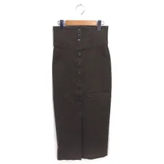プラージュ Plage de charme タイト スカート ロング  前開き スリット 34 緑 カーキ /TT のサムネイル