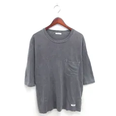 ベイフロー BAYFLOW Tシャツ カットソー 丸首 色褪せ加工 五分袖 4 グレー /TTのサムネイル
